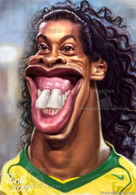 Ronaldinho rất xấu trai.